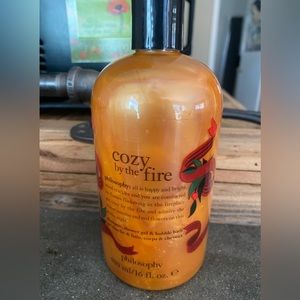 PHILOSOPHY Cozy by the Fire Shampoo Bubble Bath Shower Gel 16 fl oz Christmas